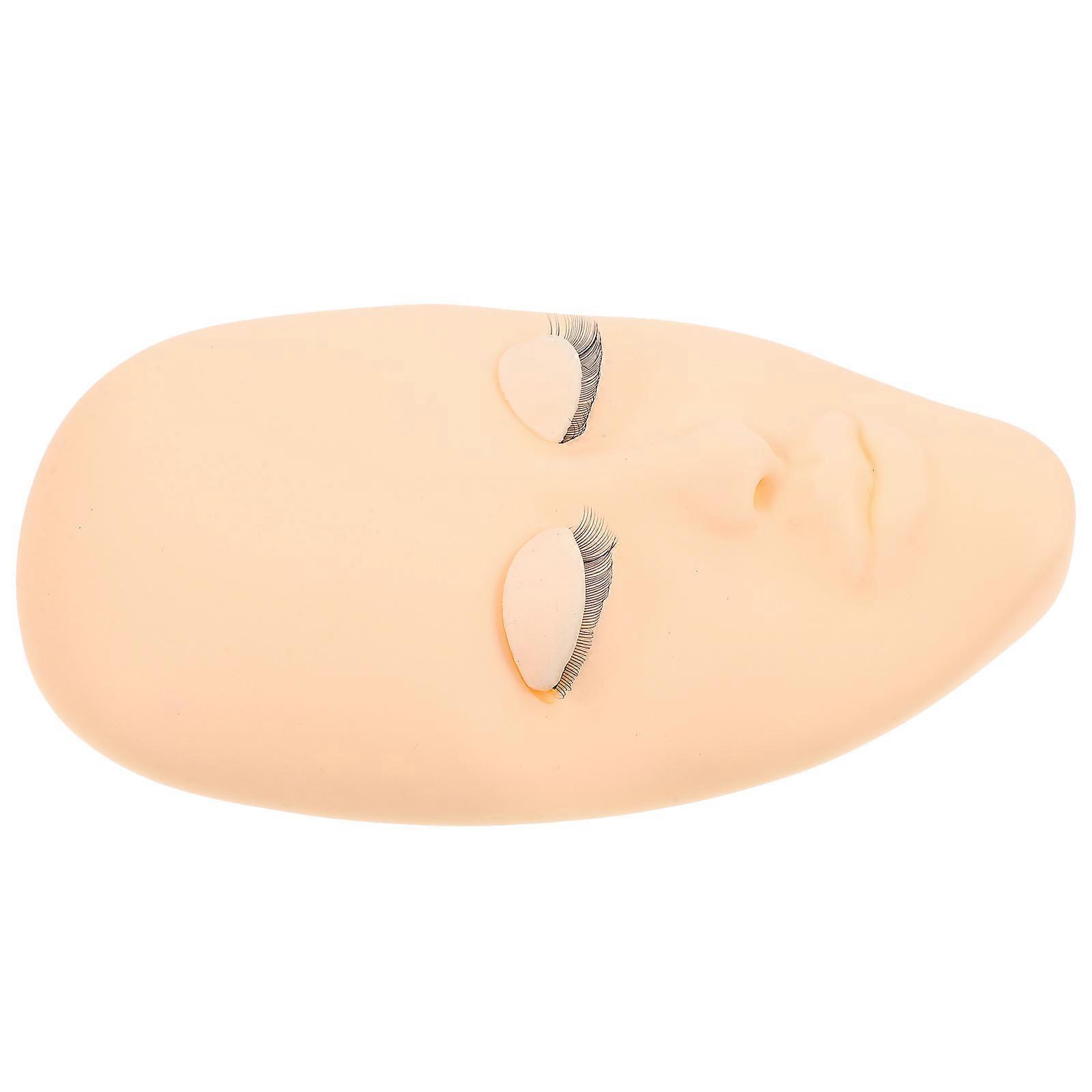 Lash Mannequin Head for Eyelash Extension Practice PVC 2Pcs Set