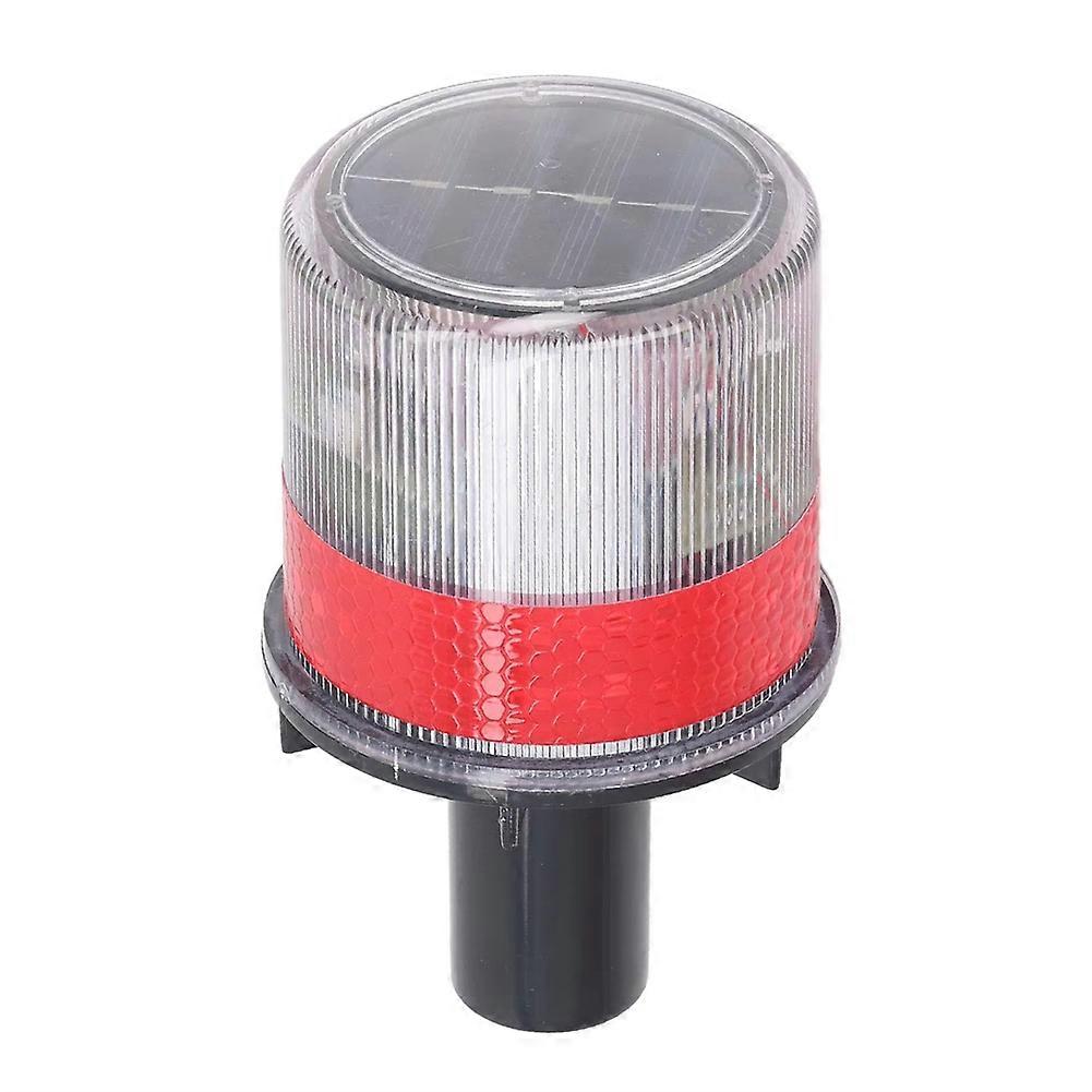 Boat Solar Powered LED Strobe Light PC Shell Reflective Waterproof Switch Beacon Warning Light Lamp Safety Strobe