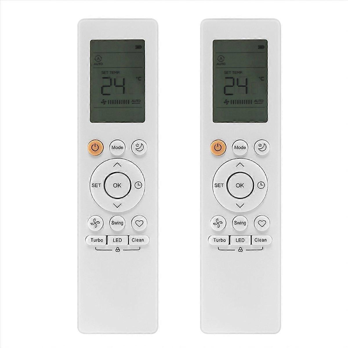 2X RG10B Infrared Remote Control for English Air Conditioner RG10B/BGEFU1 AC Remote Control Air Cond