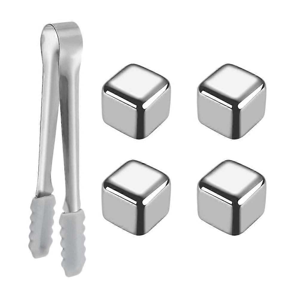 Stainless Steel Ice Cube Set For Bar Party Daily Life 2 6X2 6X2 6Cm Anti Swallow Design 1Set
