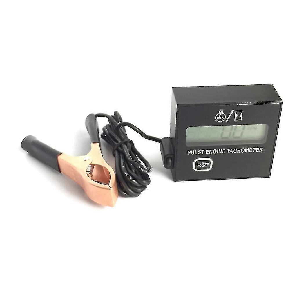 2&4 Stroke Gasoline Engine Hour Meter Tachometer, 25K+RPM Maintenance Reminder, Splash Proof