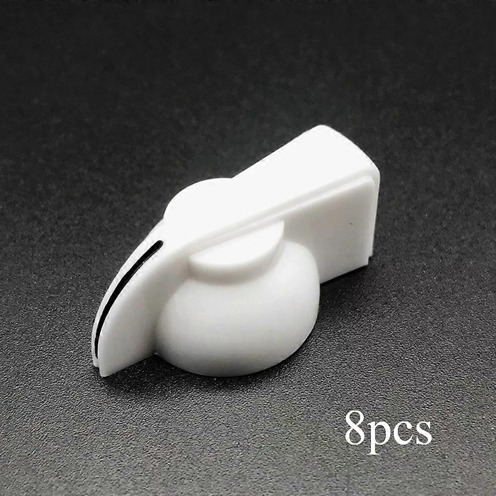 8 st 180 graders volymjustering gitarrknopp cirkulärt hål 6 mm gitarrpotentiometerknopp aluminiumfolie effekthögtalarknopp