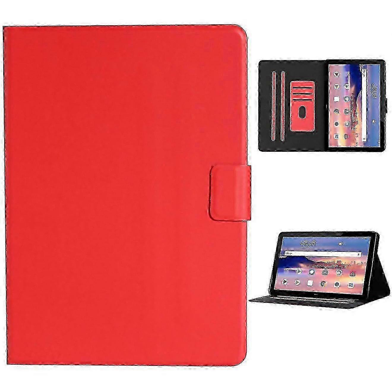 For Huawei Mediapad T5 Solid Color Horizontal Flip Leather Case With Card Slots Holder Suitable For 25-26