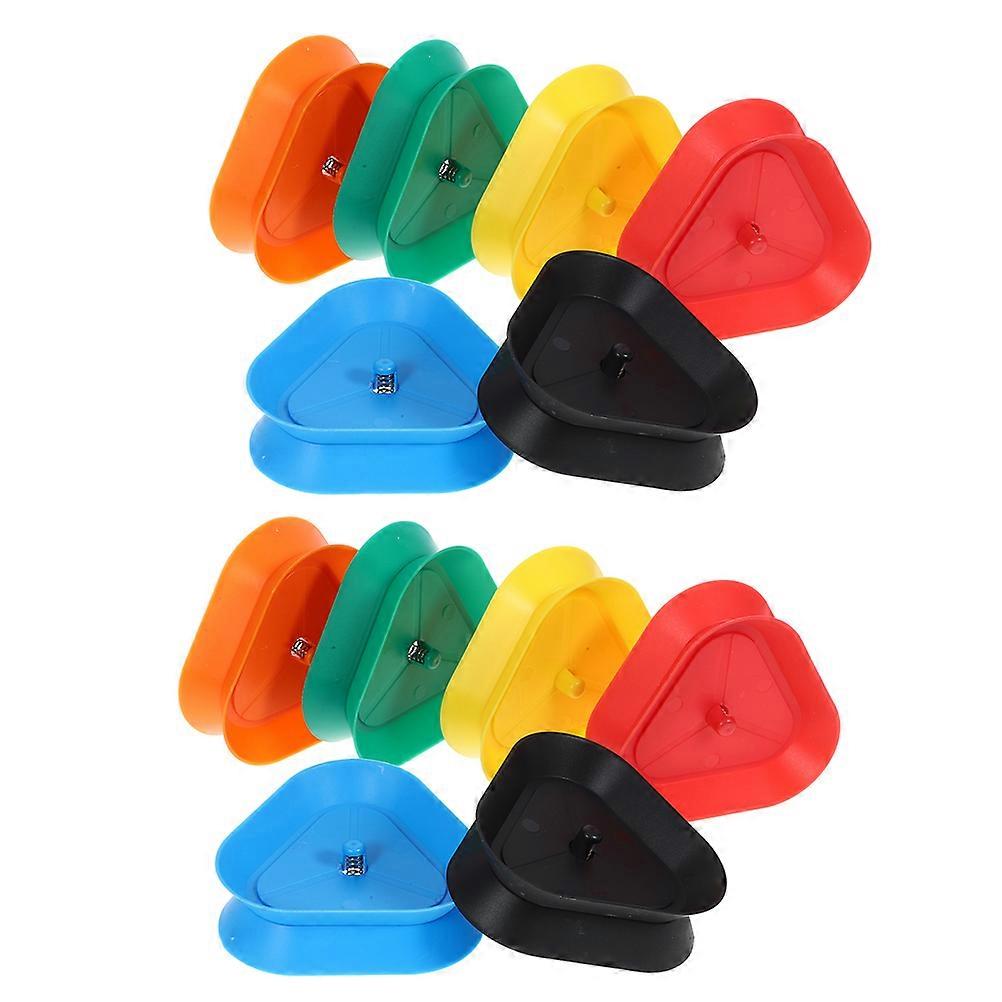 12Pcs Triangle Playing Card Holder for Playing Without Hands Assorted Color