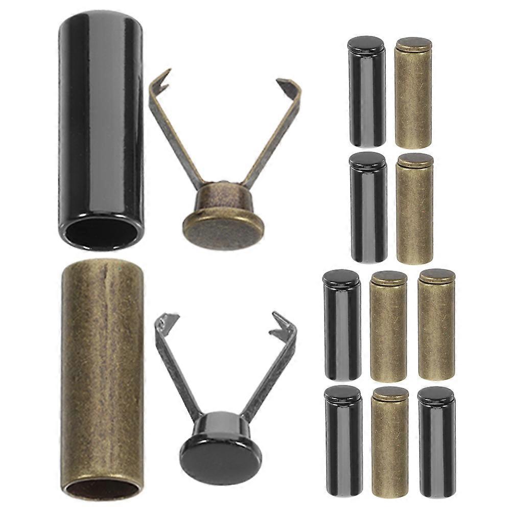 Durable Metal Shoelace End Caps for Replacement Drawstring 12Sets
