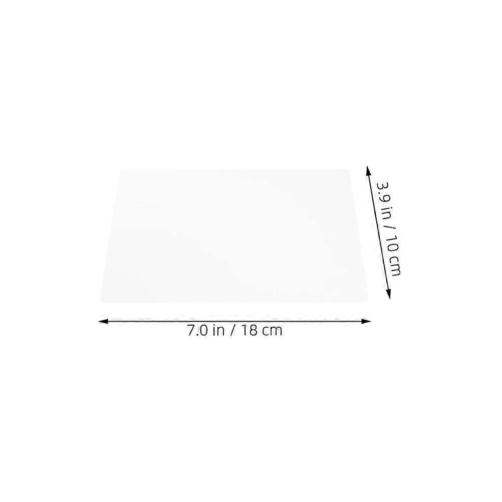 Portable PVC Drawing Board for Kids High Precision Transparent Mat for Tracing and 3D Art 8pcs White