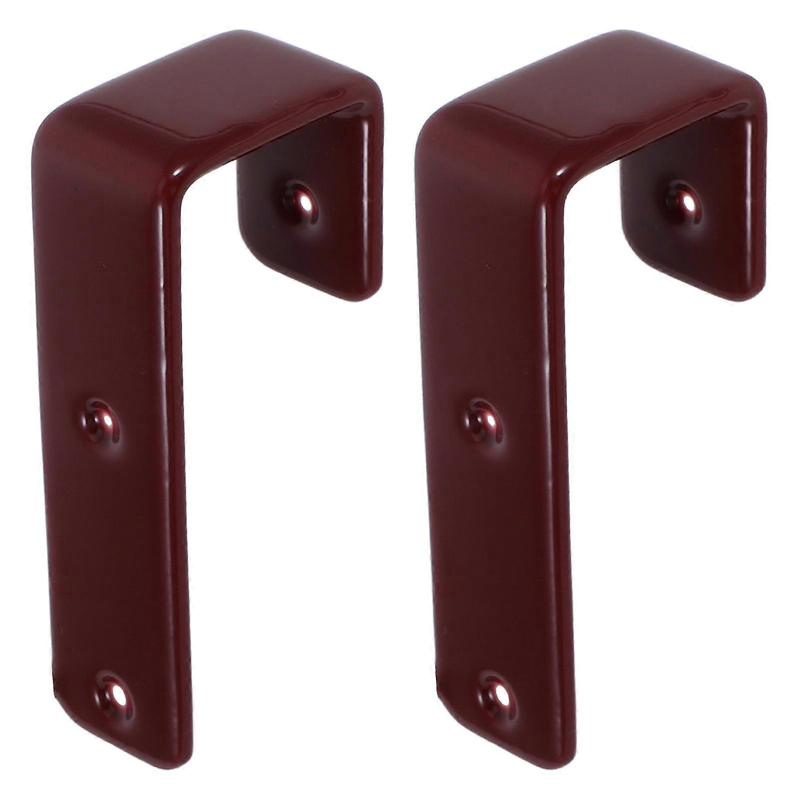 Metal Bed Ladder Hooks Brackets for Home Use Safe Easy Install Versatile Bunk Bed Accessories 2PCS