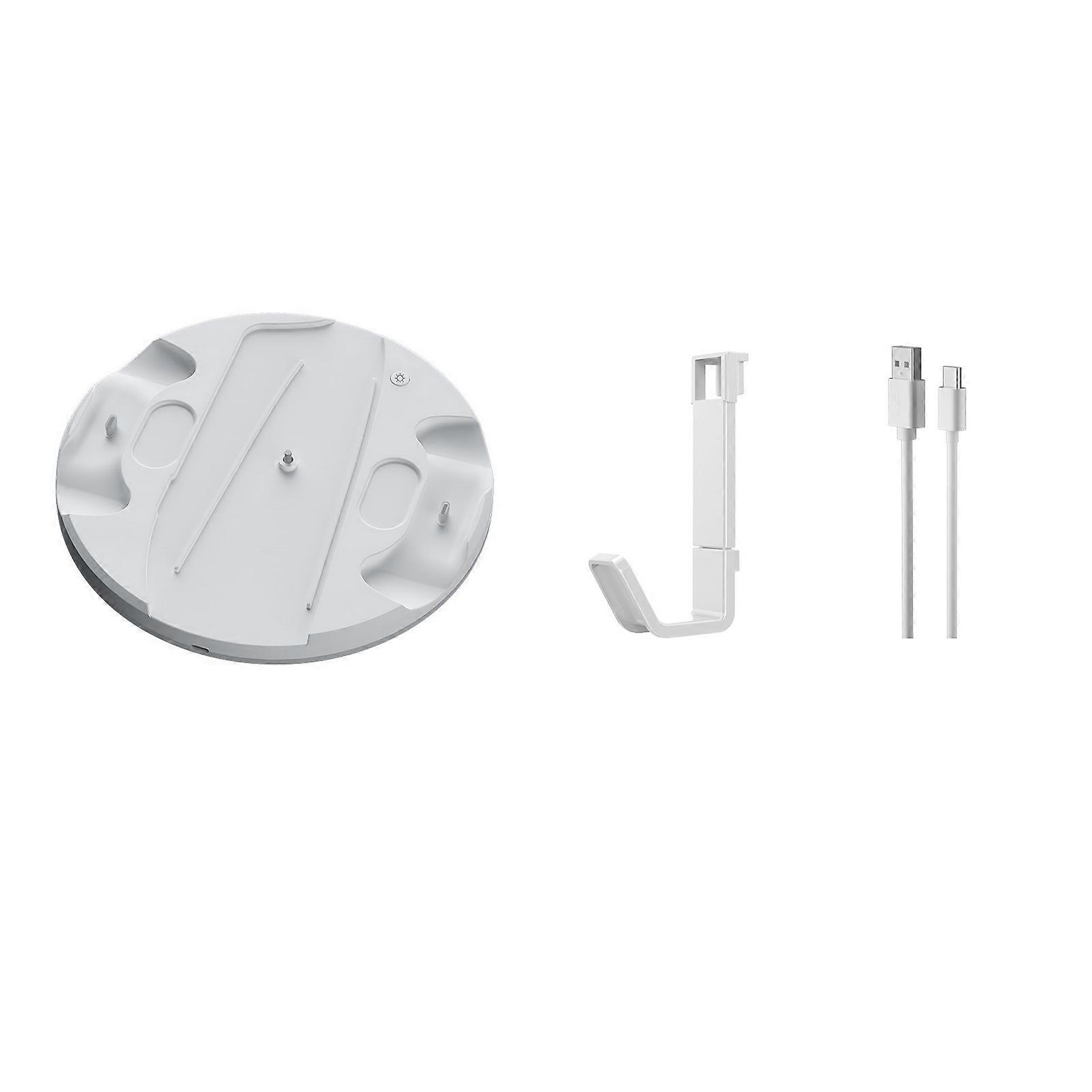 For PS5 slim Console Storage Dock with RBG Light Handle Dock Charger + Hook Multifunctional Convenient Console Dock