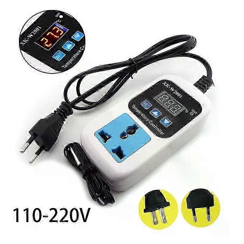 VKS-W2001 Electronic Temperature Control Socket Thermostat Fully Automatic Switch Adjustable Digital Display EU US Plug