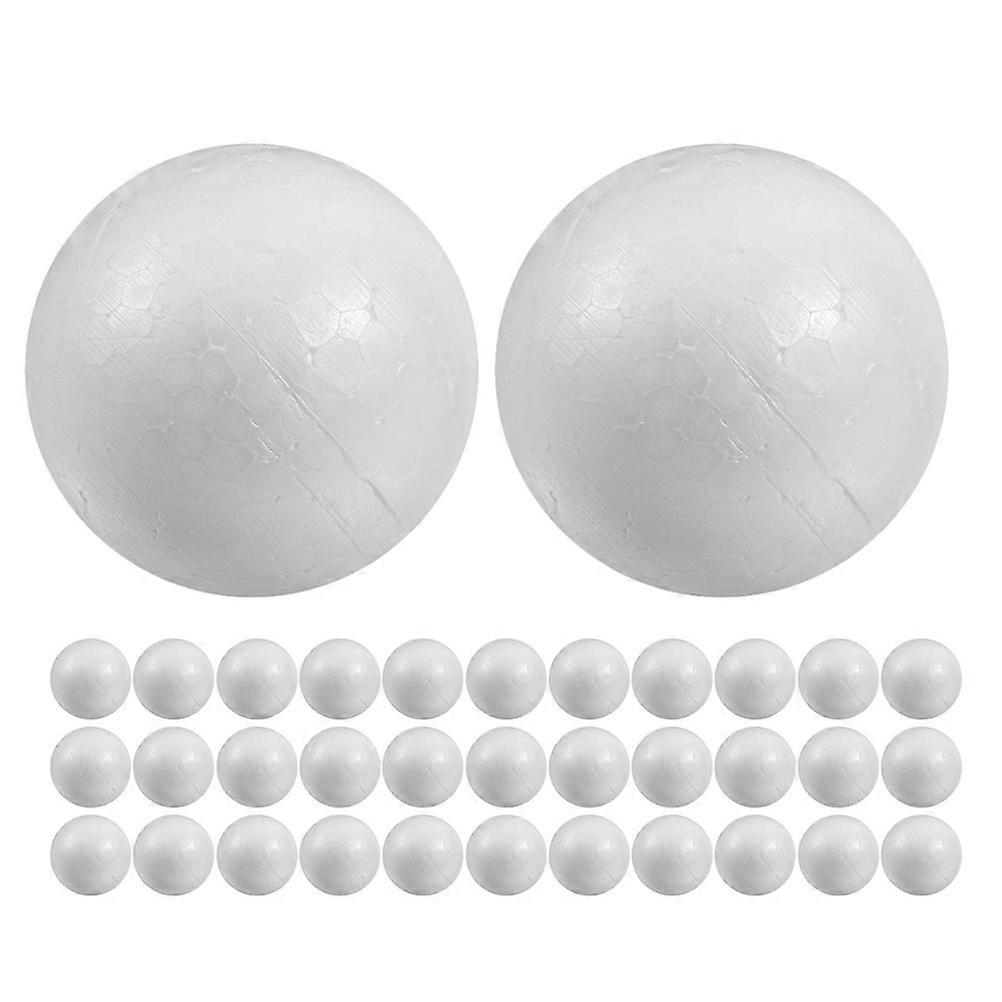 Craft Foam Ball White Polystyrene Balls for Decoration 50Pcs Projects