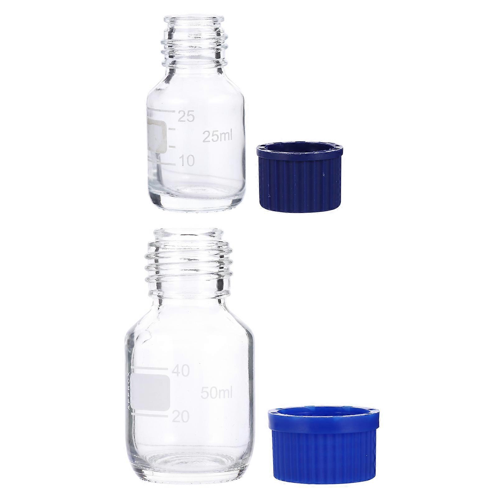 Glass Bottle Scientific Reagent Bottle for Storage Use 20Pcs