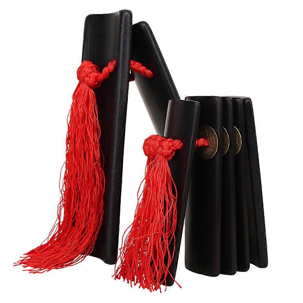 Chinese Clapper Percussion Bamboo Instrument for Performance 1Set