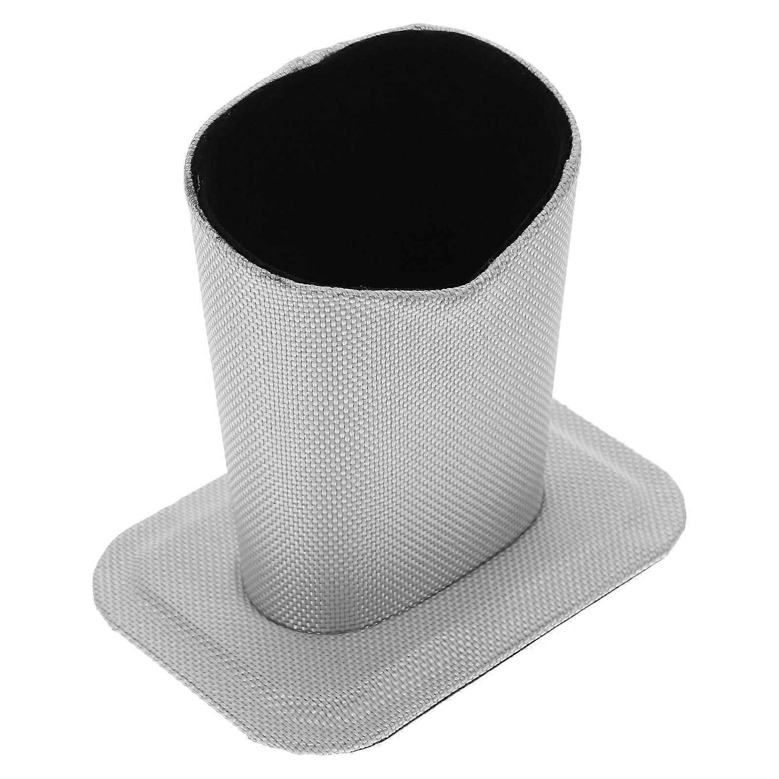 Silver Fabric Eyeglass Holder Display Stand for Desk and Nightstand Organizer