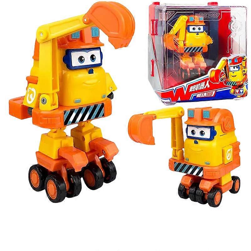New Hot Super Wings Large Transformation Anime Transformation Flat Robot Action Character Transformation Toy Children'S Gift