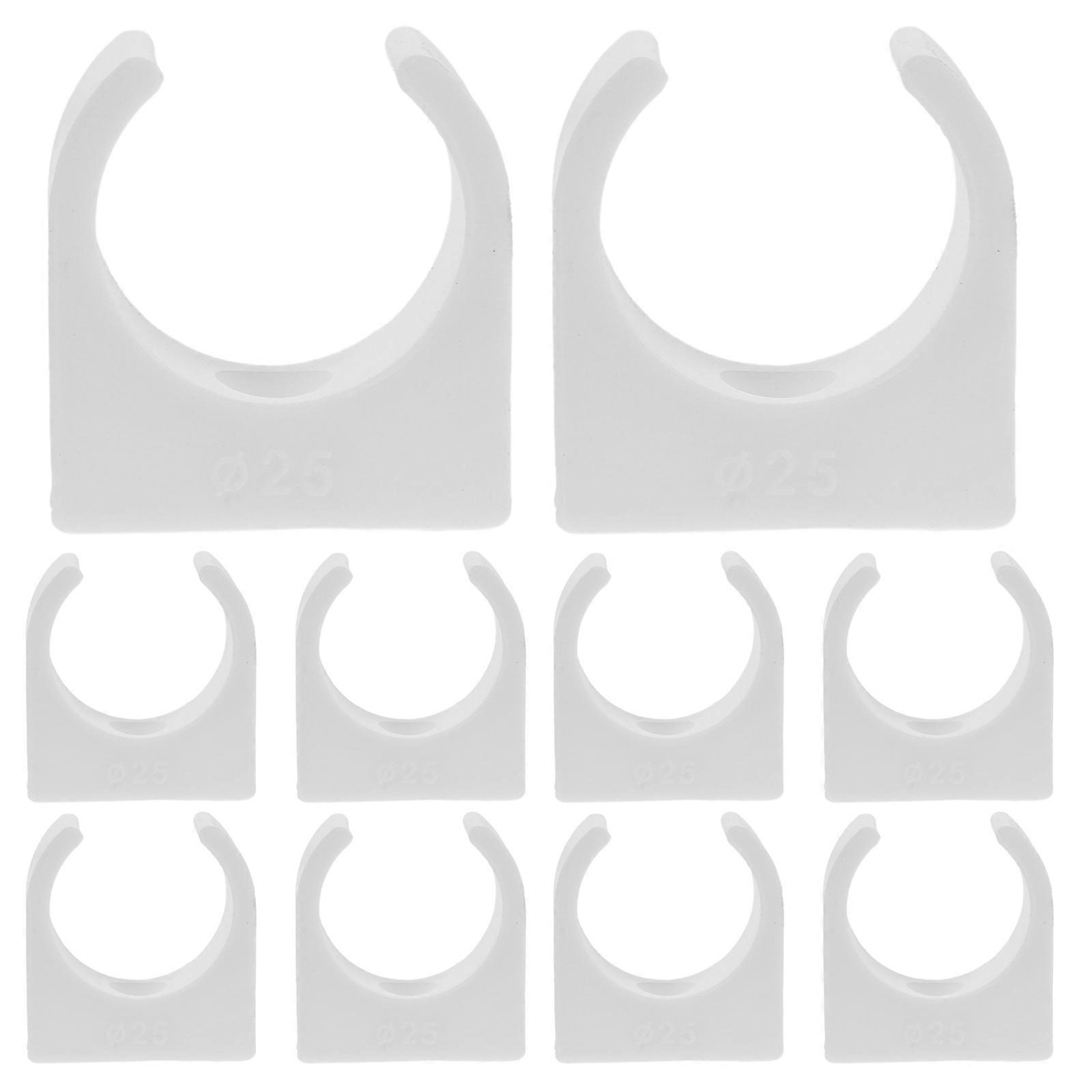 Motor Base Holder White Plastic Bracket for Motor 10Pcs Mounting Holder