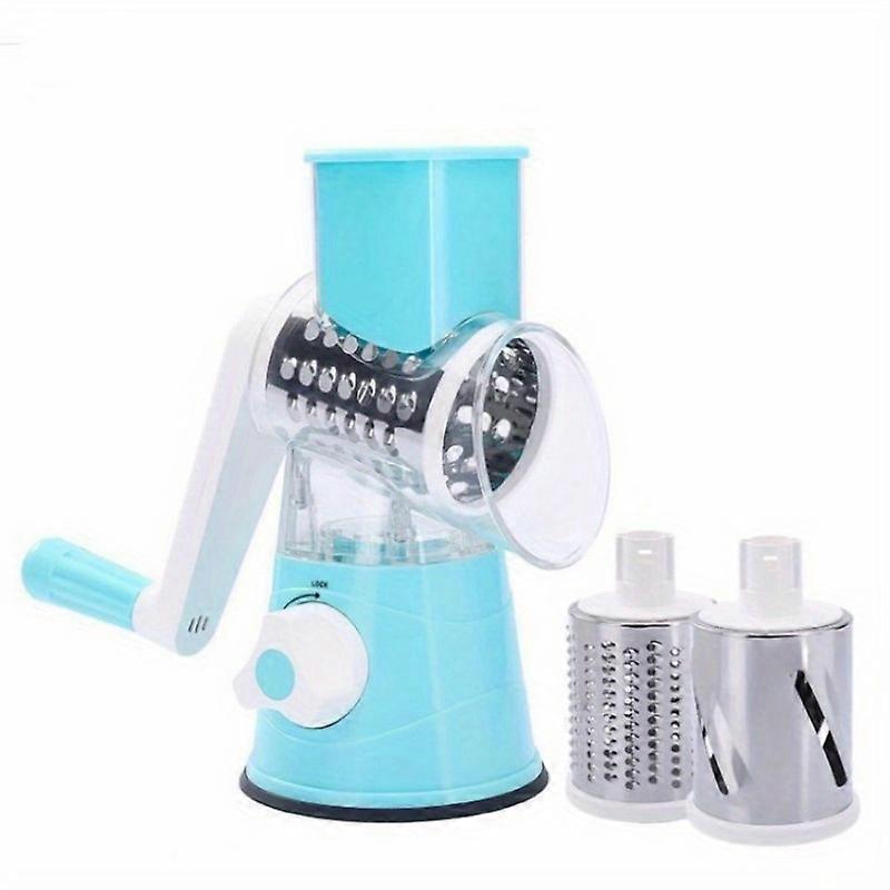 1 Set Super Efficient 3-in-1 Cheese Grater & Vegetable Slicer - Manual Food Processor for Effortless Kitchen Prep