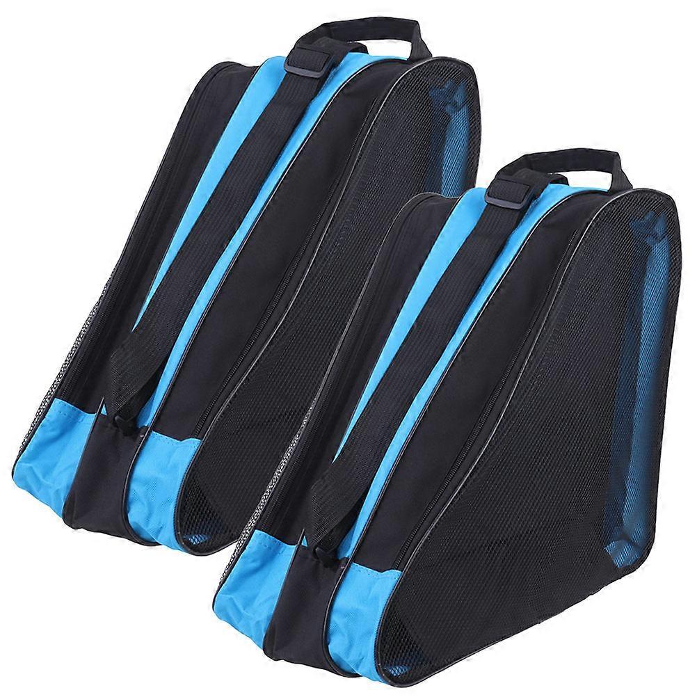 Zipper Roller Skates Pouch for Storage Use Practical 2Pcs