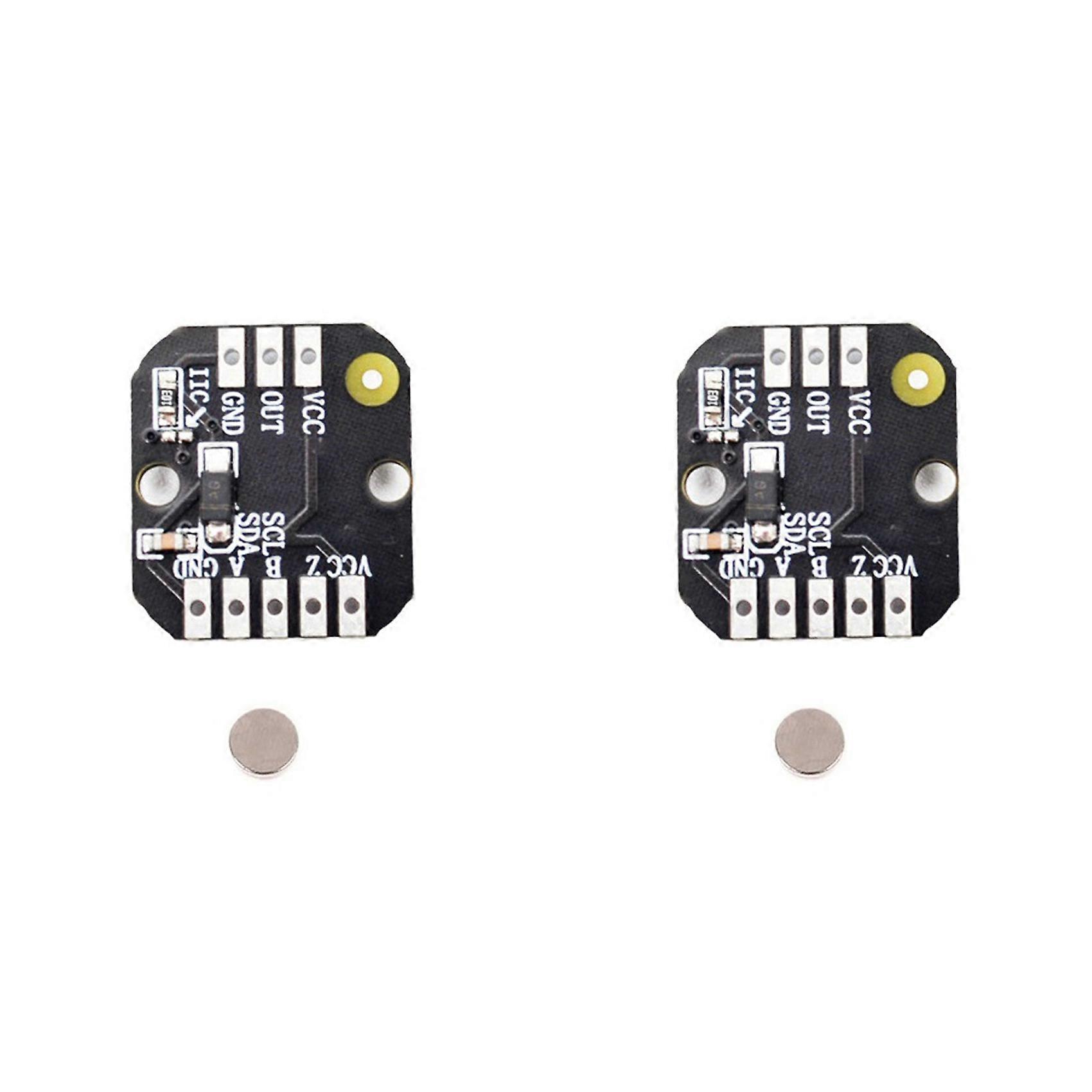 2X MT6701 Magnetic Encoder Module PWM/I2c Brushless Motor Encoder ABZ Mode 1024 Lines Replaces AS5600 Module