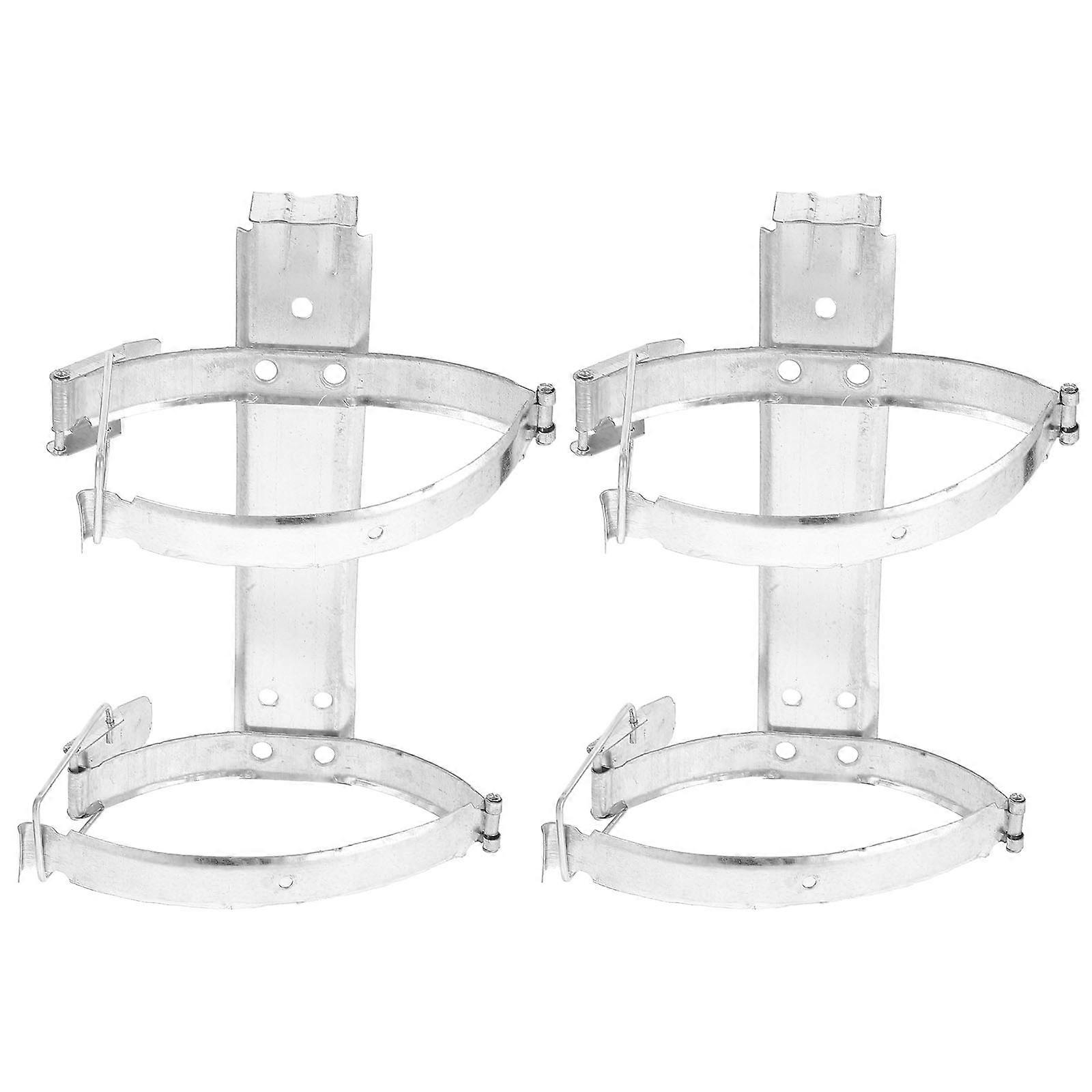 Heavy Duty Fire Extinguisher Wall Mount Bracket for 8Pcs Secure Hold