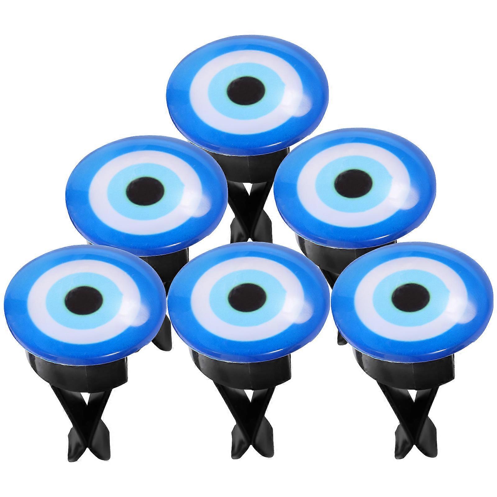 Car Vent Diffuser Clips Glass Aroma Clip Evil Eye 24Pcs Pack