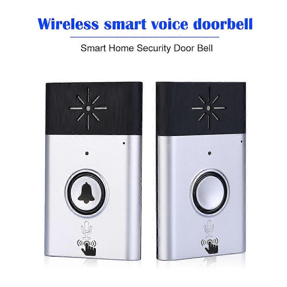 Wireless Voice Intercom Doorbell with Outdoor Unit Button Indoor Unit Receiver 2-way Talk Monitor Smart Home Security Door Bell