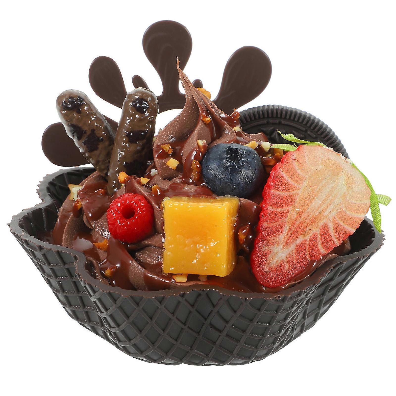 Simulated Ice Cream Model for Decor Using PVC Material