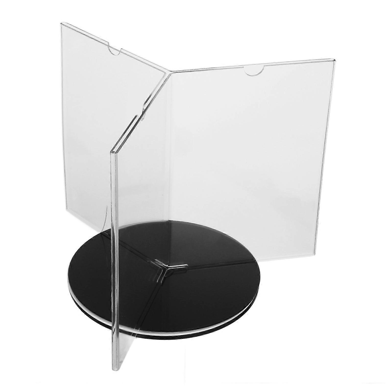 Advertising Display Board Transparent Acrylic Menu Stand for Display