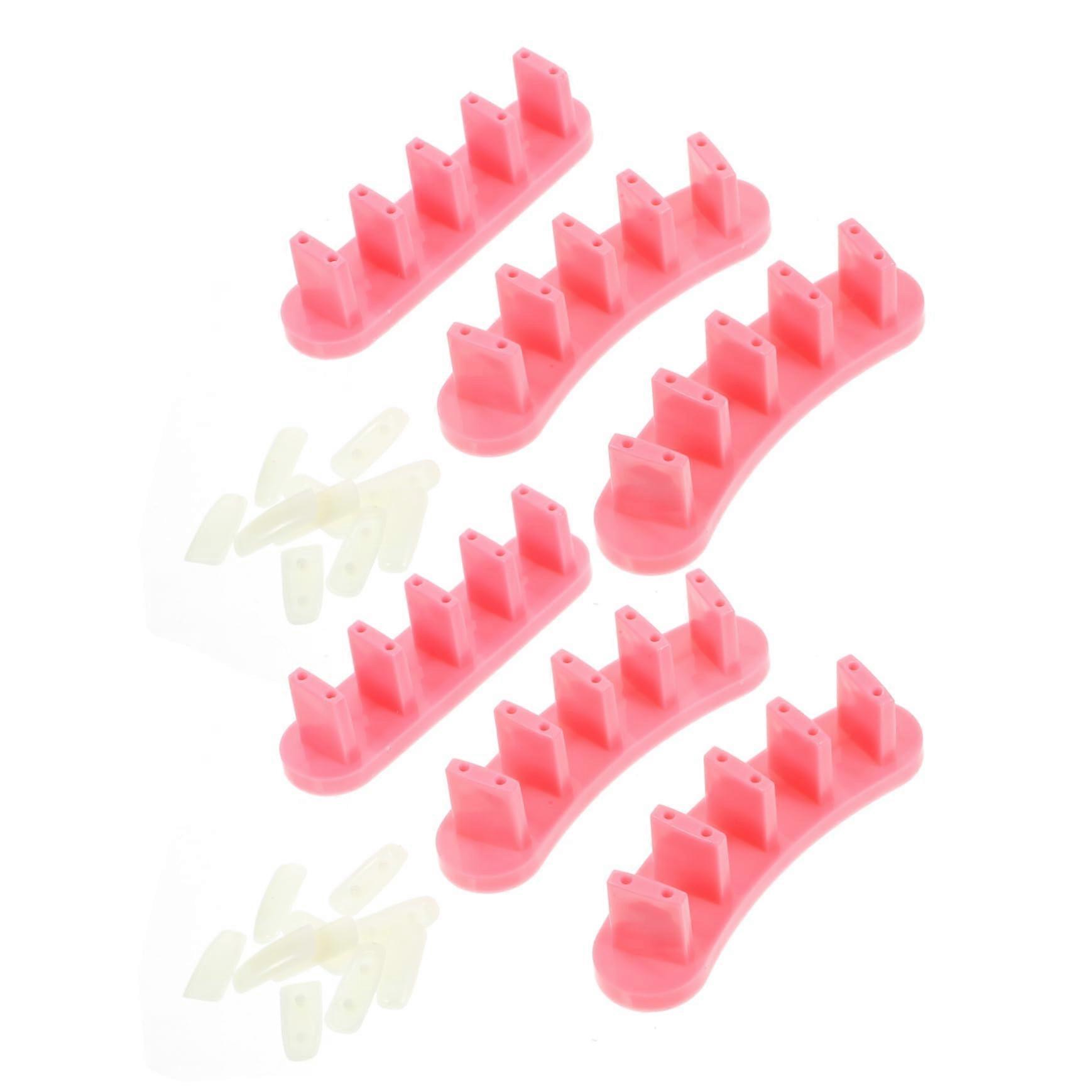 Nail Practice Stand with Secure Tip Holder and Stable Base for Beginners Salons and Parties Random Color