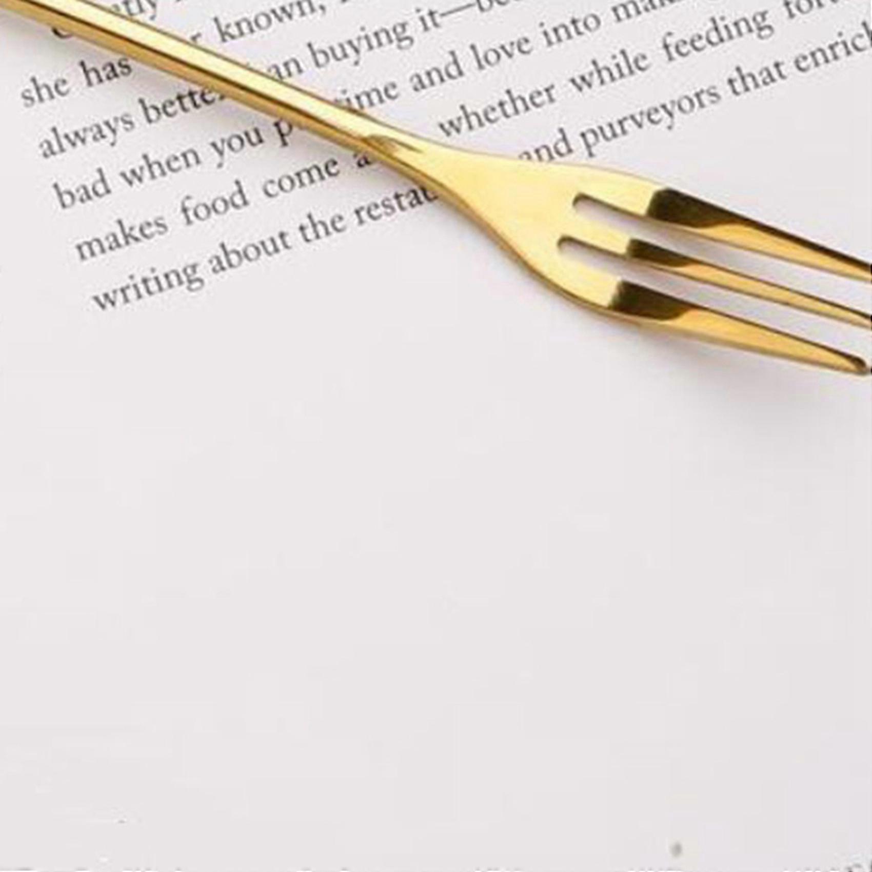 100Pcs Stainless Steel Flatware Fruit Fork Dinnerware Appetizer Snack Dessert Fork Kitchen Tableware Leaf Shape
