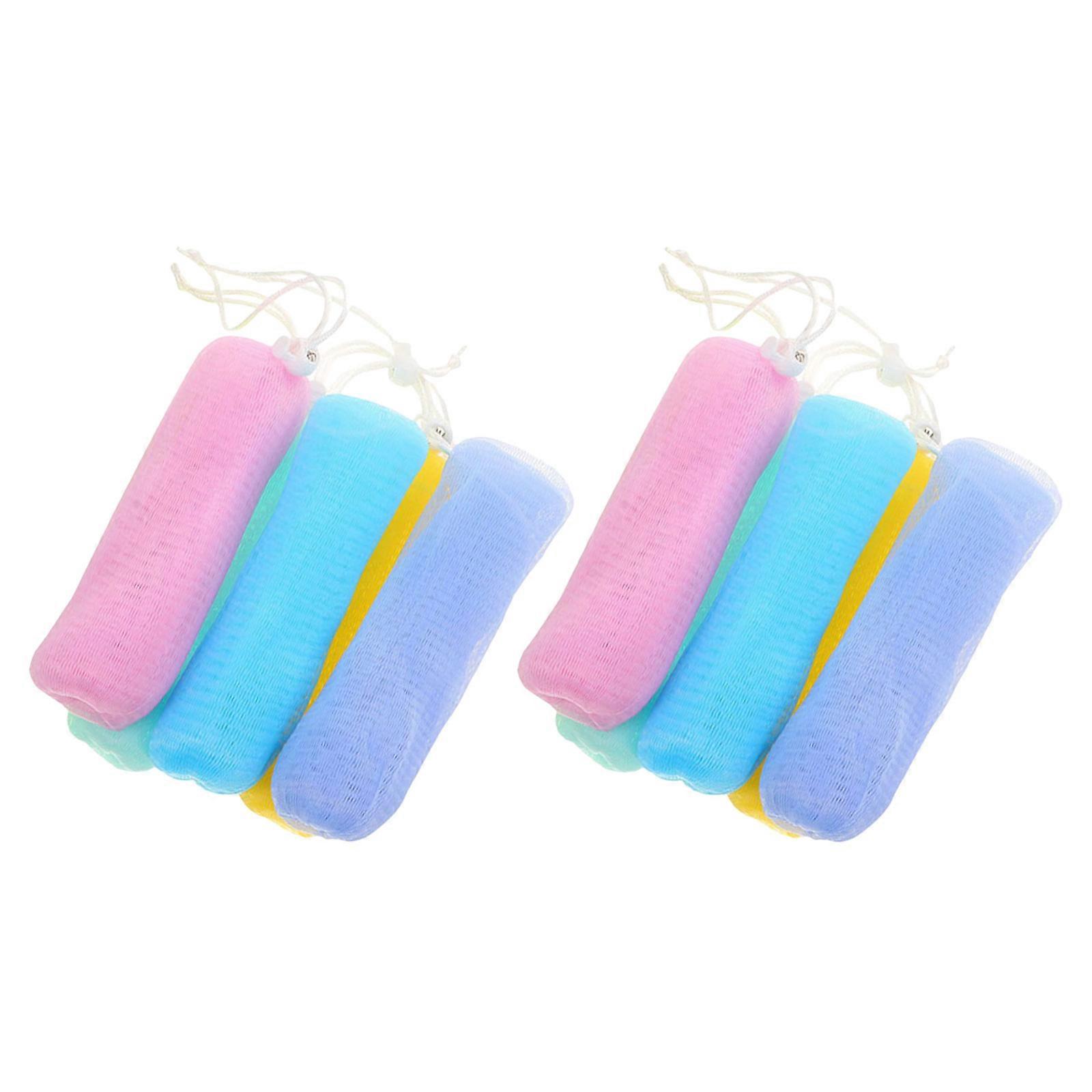 Soap Pouch Bubble Maker for Bathing Use 10Pcs Assorted Color Soap Storage Bags
