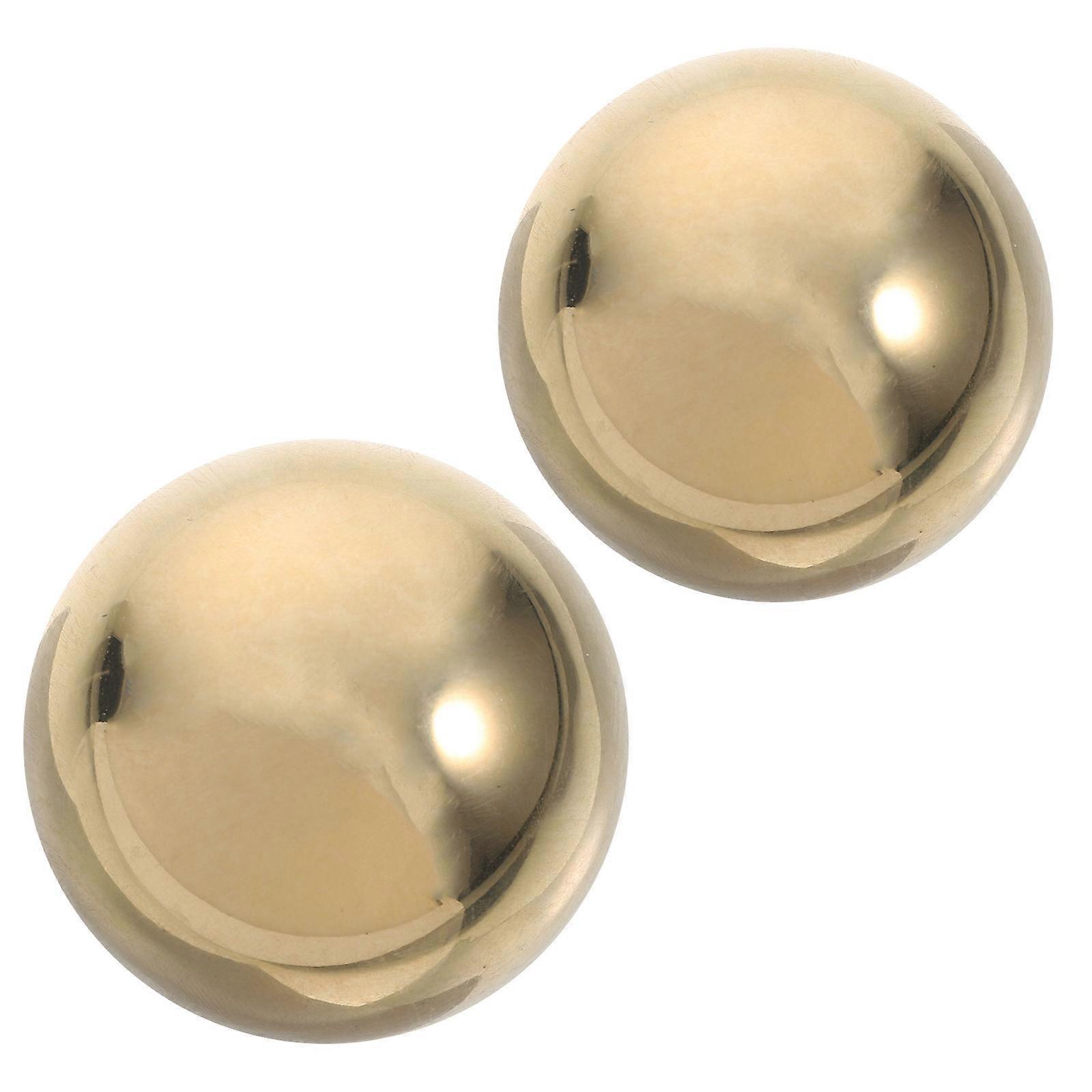 Hand Exercise Ball Brass for Flexibility Training 2Pcs Orbs