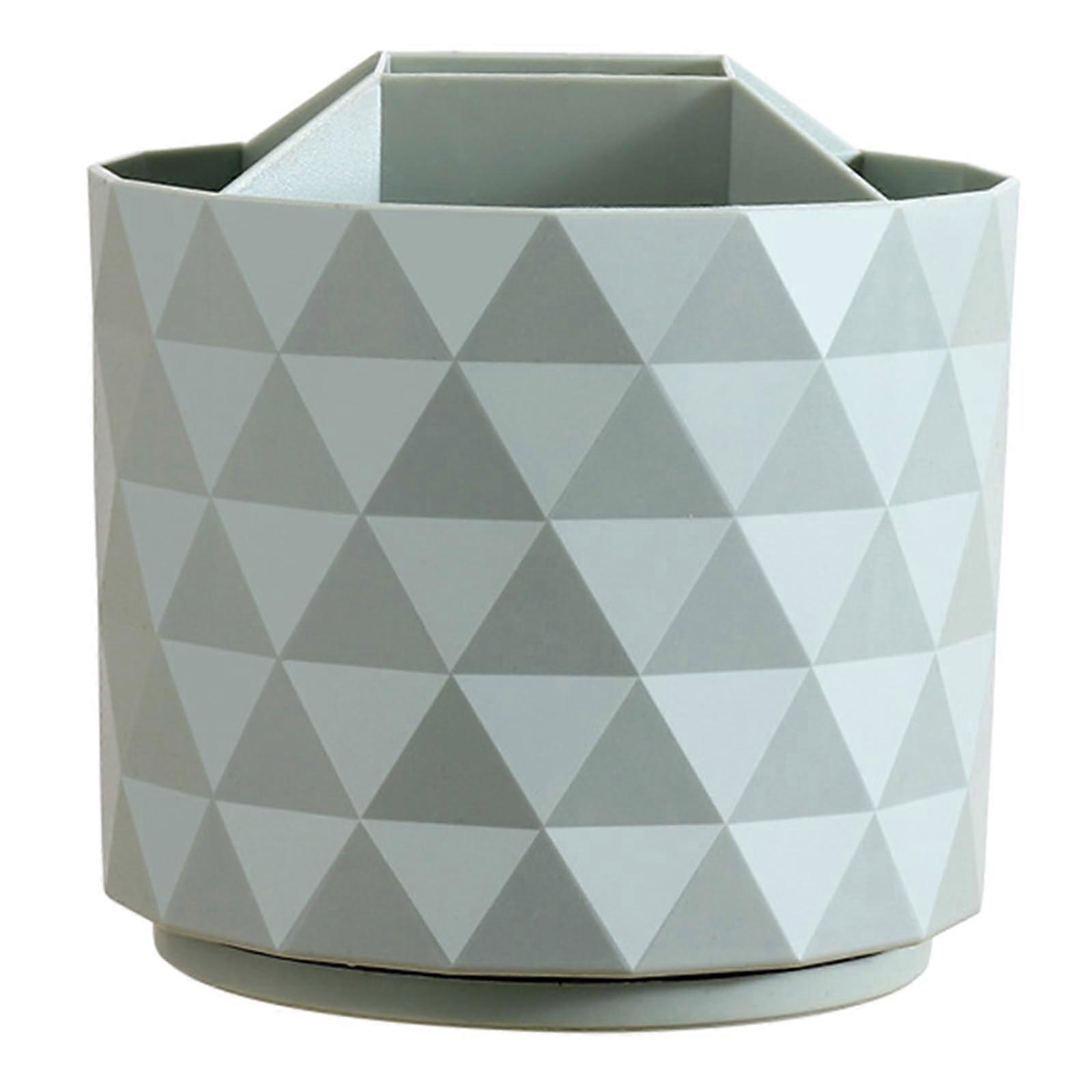 Makeup Brush Holder 360° Rotating Organizer for Quick Access and Compact Desk Storage