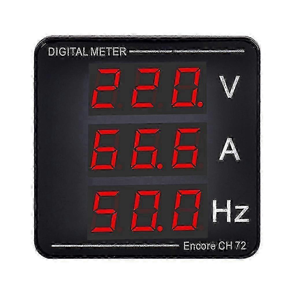 2025 Digital Voltage Current Frequency Meter Panel Voltmeter Ammeter Led Display