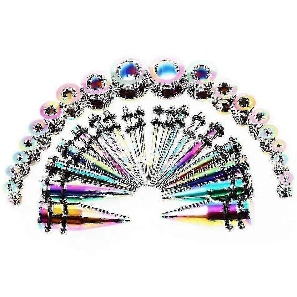 Thread Ear Tunnels 36pcs Kit for Piercing and Stretching Jewelry