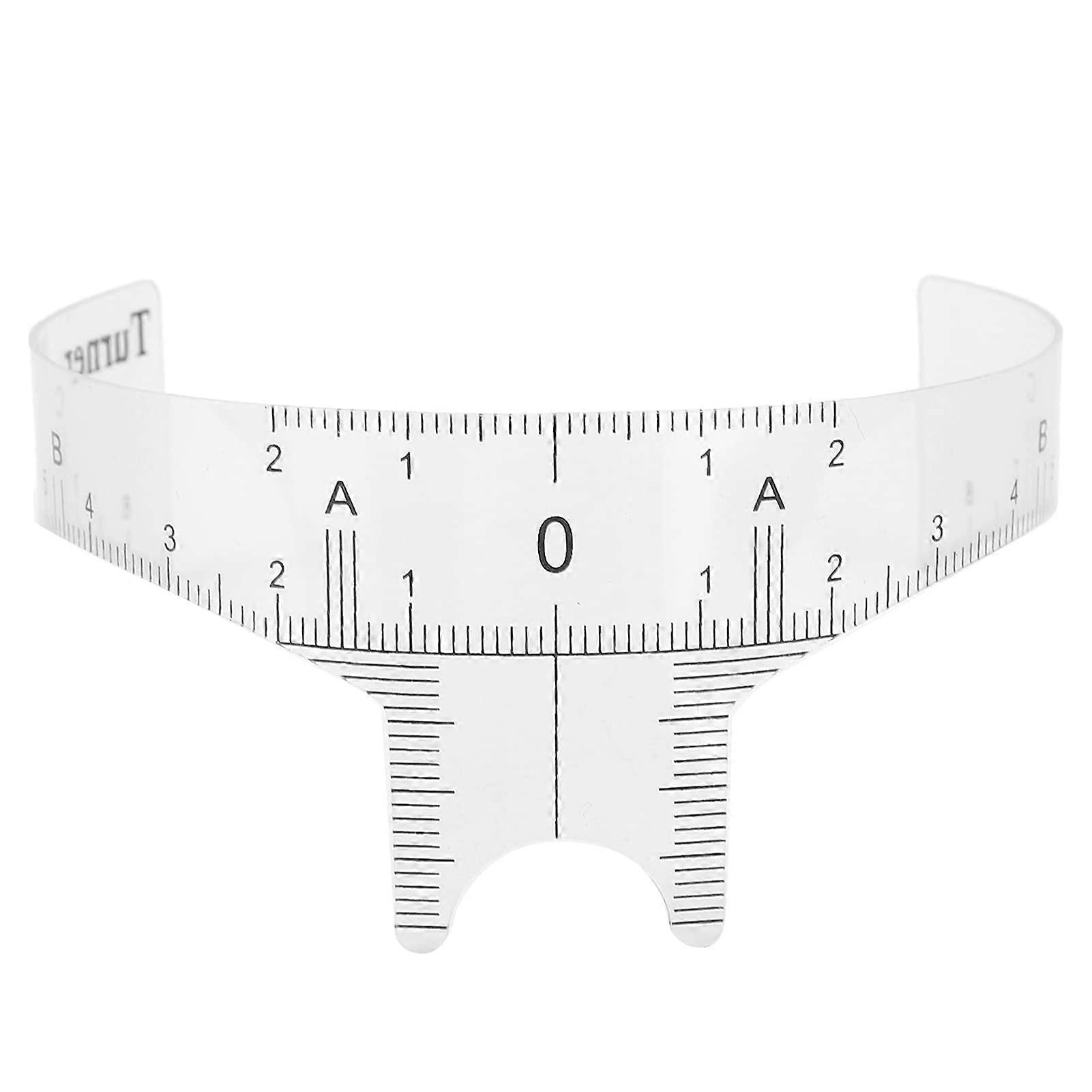 Eyebrow Ruler Transparent Measuring Tool for Accurate Brow Mapping 3 Shape Options Durable Plastic