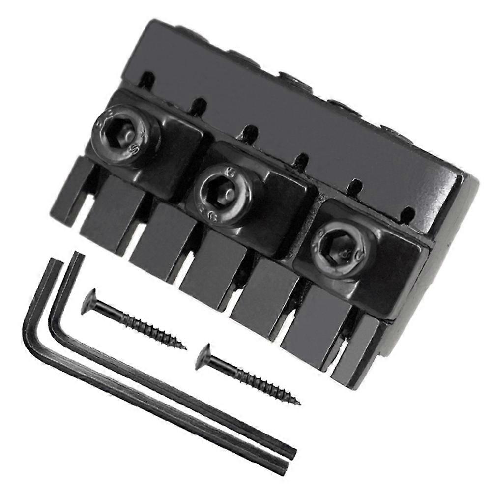 6-String Headless Electric Guitar String Locking Nuts Set with Wrench Screw String Lock Nuts Music Instrument Accessory