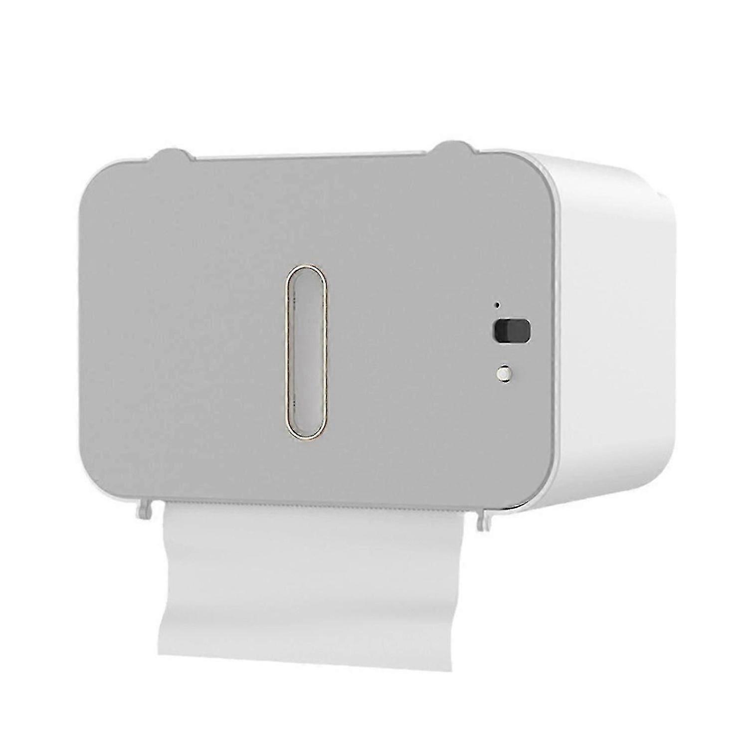 Automatic Toilet Paper Holder with Inductive Dispensing for Universal Paper Rolls