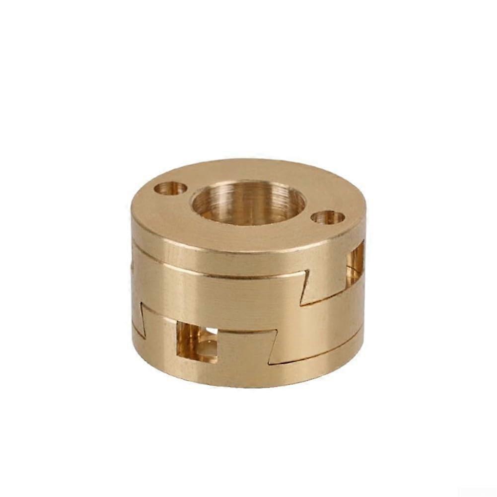 Brass 3D Printer Z Axis Screw Coupling 22mm Diameter 16mm Center Distance  Stiffness