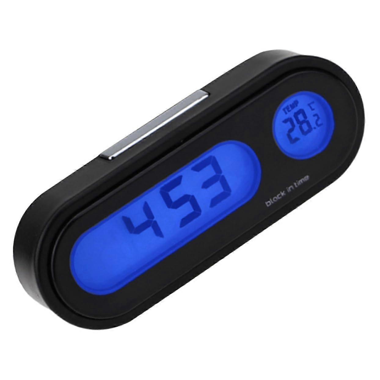 Car Dashboard Thermometer Clock with  Precision Luminous Display, Battery Operated