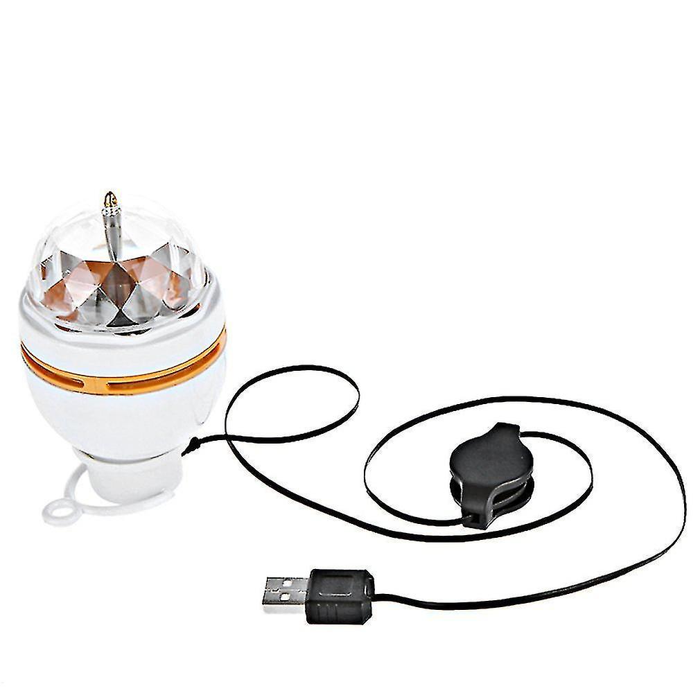 3w Led Portable Stage Dj Light Auto Rotating Bulb With Usb Interface