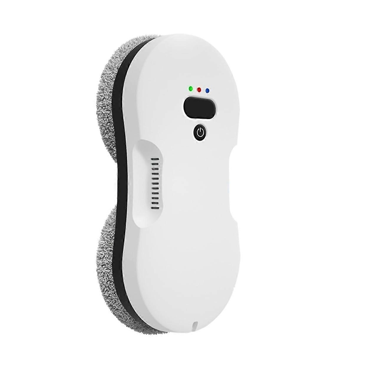 Window Cleaning Robot with Remote Control, Strong Suction, Water Spray, Low Noise  Model 17 White