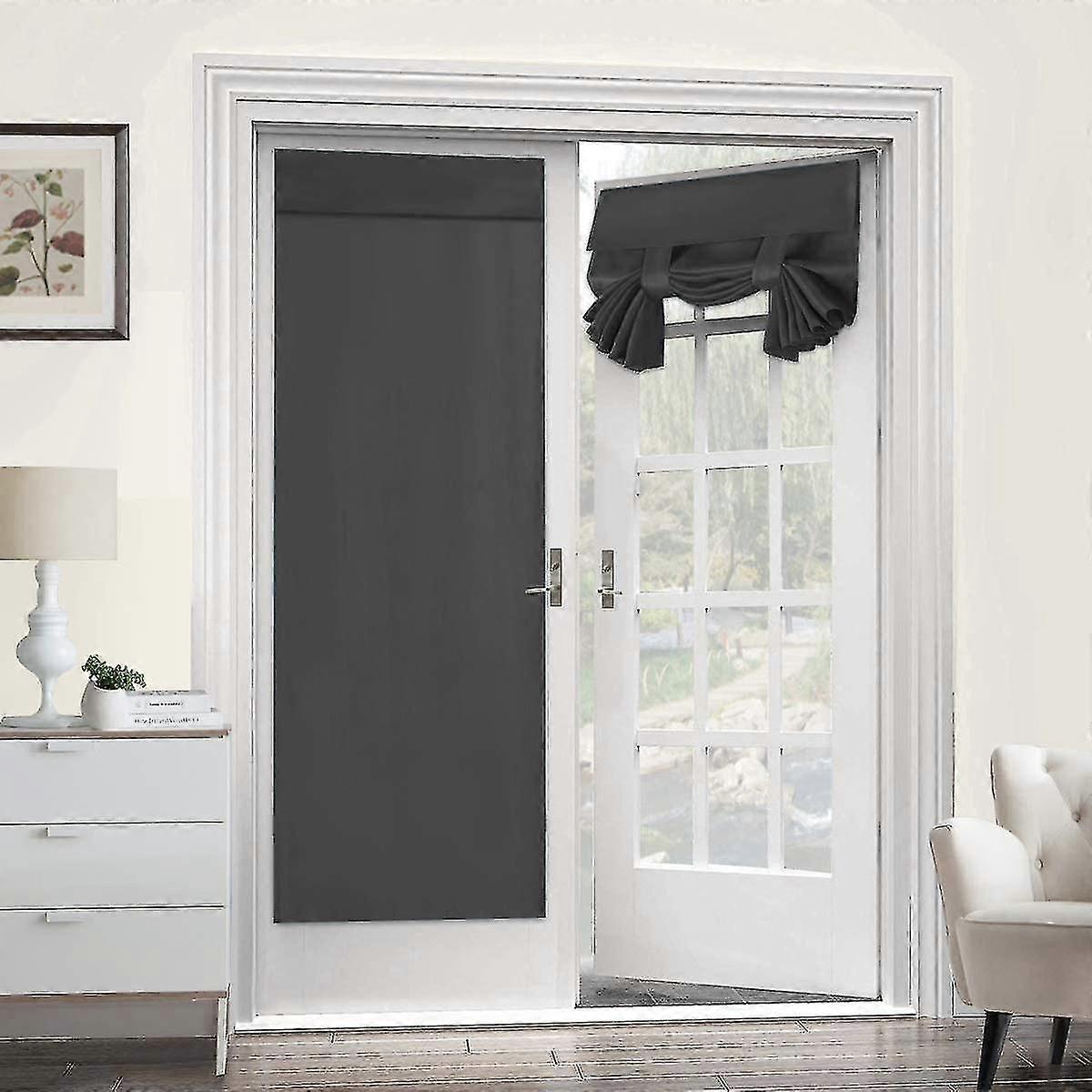 Curtain Panel, Door Wall Window Panel Screen, Dark Gray