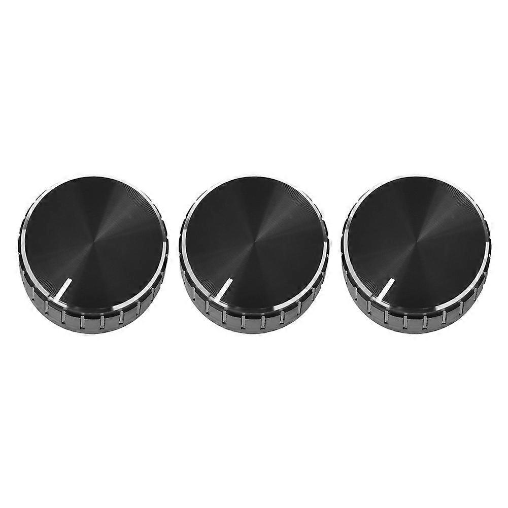 3X Black Aluminum Volume Control Amplifier Knob Wheel