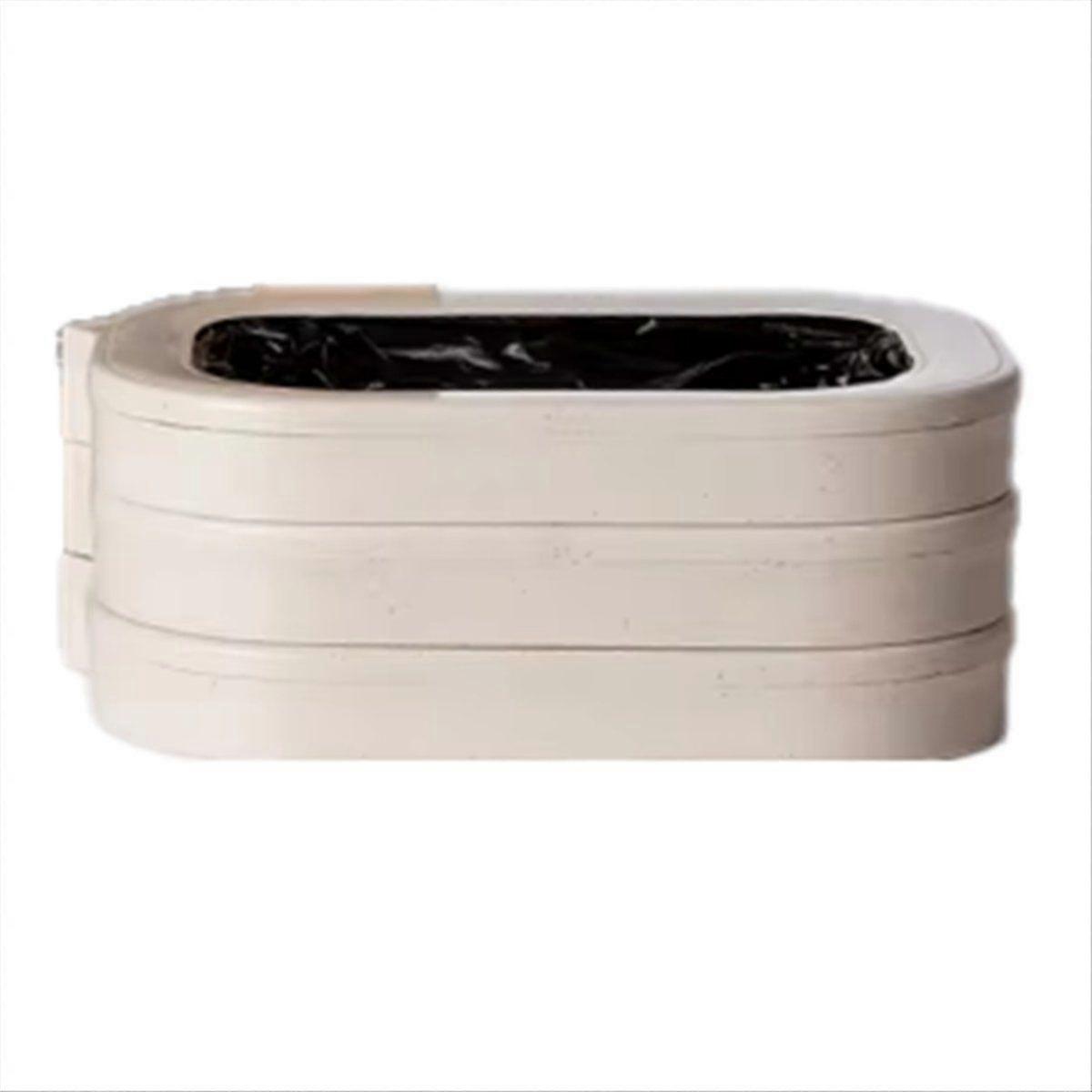 For -Refillable Ring Trash Bags Box, Ultra Exclusive Garbage Bin, Automatic Packaging, Cat Litter Box