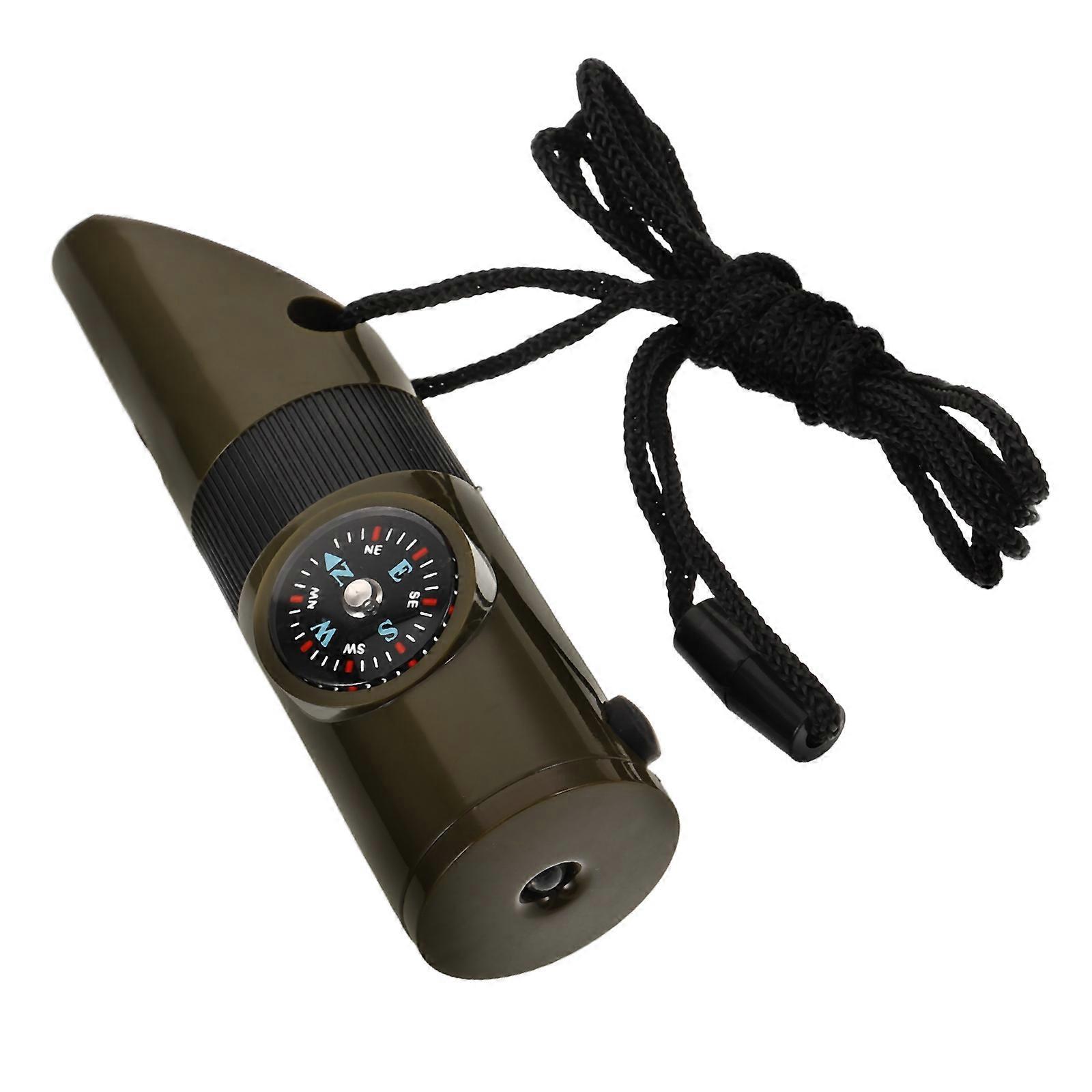 Outdoor Survival Whistle with Thermometer Function 5Pcs for Emergency