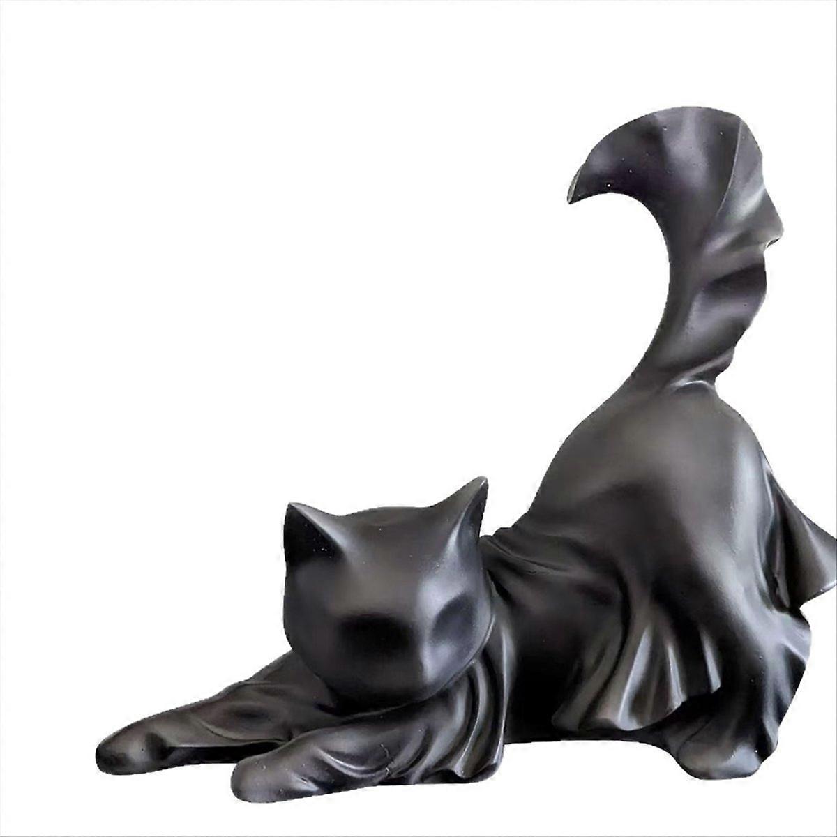 HALLOWEEN Ghost Statue Gift for Cat Lover