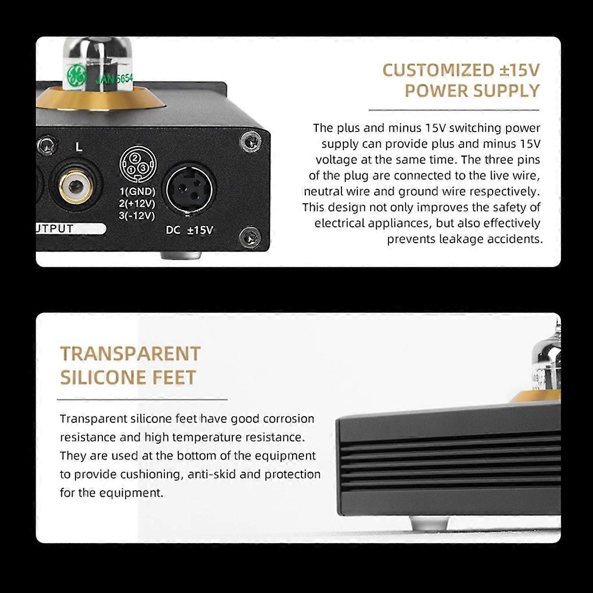 HiFi buizenversterker JAN5654 vacuümbuisbuffer EU-stekker