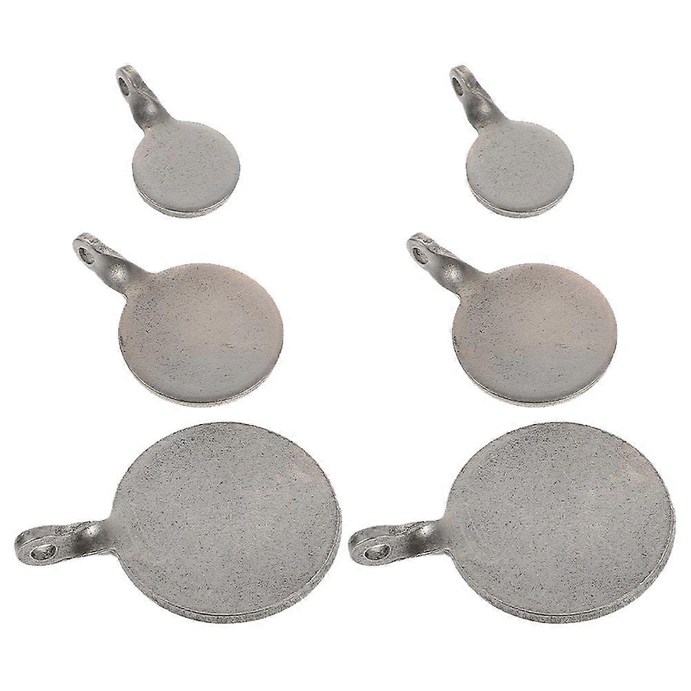Dark Grey Stainless Steel Targets for Shooting Training 6Pcs Set