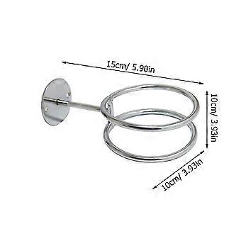 Hair Dryer Stand Blow Dryer Holder with Wall-Mounted Storage Rack