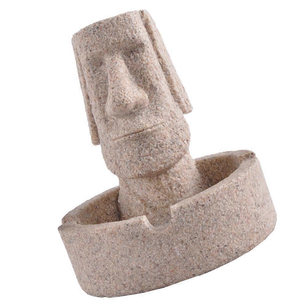 Home Ashtray Resin Crafts Easter Style for Storage 2Pcs Light Yellow